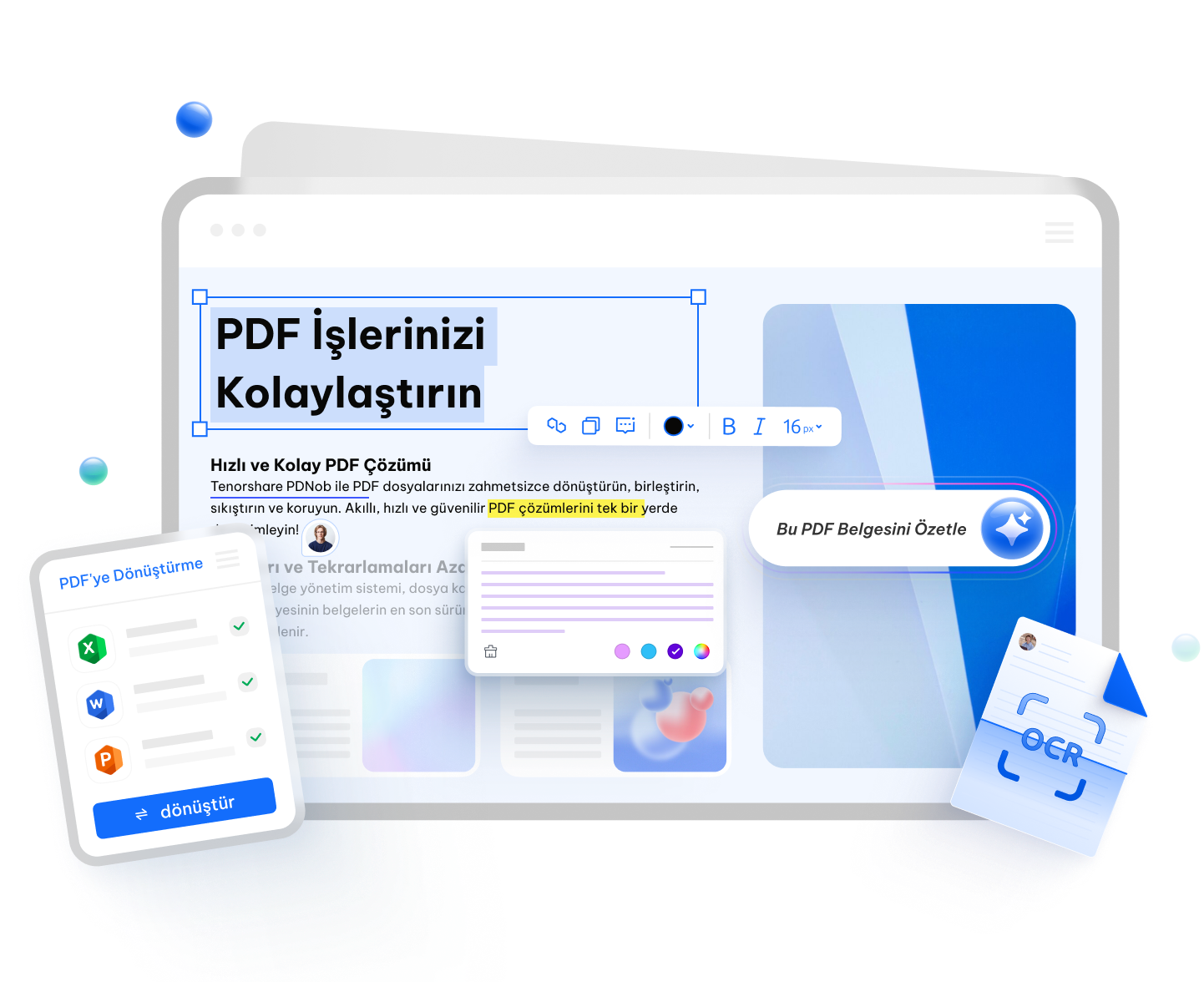 Ücretsiz çevrimiçi PDF düzenleyici