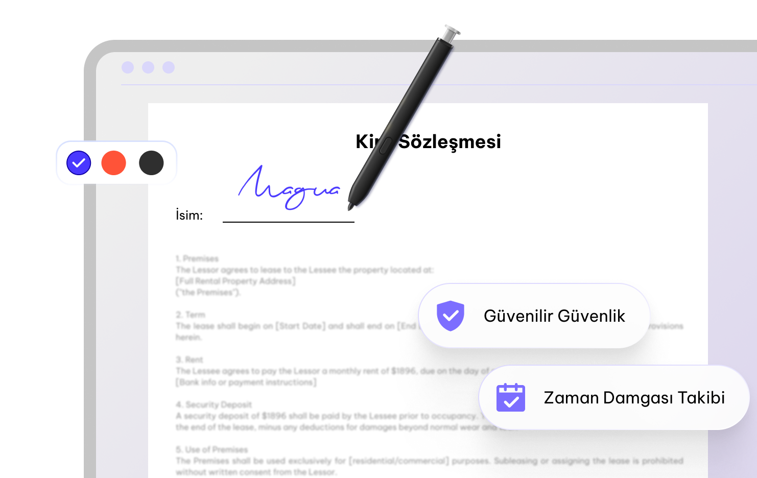 PDF imzalama